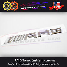 Amg Emblem Chrome Rear Trunk Letter Logo Oem 3d Badge For Mercedes 2017