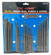 16 Pc Mechanics Punch And Chisel Set Industrial Pin Tapered Center Chisel Punch