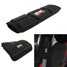 Jdm Mugen Black Leather Memory Foam Car Seat Belt Covers Shoulder Pads Cushion