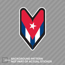 Cuban Driver Badge Sticker Die Cut Decal Vinyl Wakaba Leaf Soshinoya Cuba