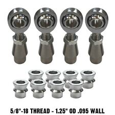 Tie Rod Heim Joint Kit 58-18 Chromoly Heim Joint 1.25 Od .095 Wall Hms Spacers