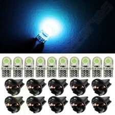 10x Ice Blue Error Free Cob Led T10 194 168 Dash Bulb With 12 Socket For Chevy