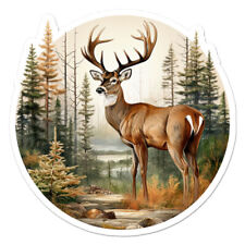 Deer Buck Forest Vinyl Decal Sticker Indoor Outdoor 3 Sizes 11991