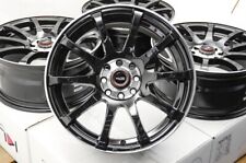 16 Wheels Rims Black 4x100 4x108 Integra Honda Civic Accord Spark Cobalt Miata