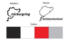 Nurburgring Classic And Modern Design Track Die Cut Vinyl Decal Sticker