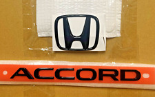 2023-2024 Accord Genuine Honda Gloss Black Rear H And Accord Emblems