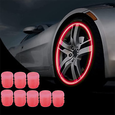 8pcs Car Auto Wheel Tire Tyre Air Valve Stem Led Light Caps Cover Accessories