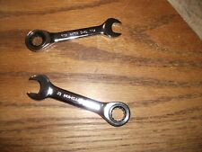 Craftsman Sae Stubby Ratcheting Combination Wrench 516 To 34 Select