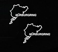 2 X Nurburgring Track Decal Sticker Outline Vinyl Race Track Ipad Car Window