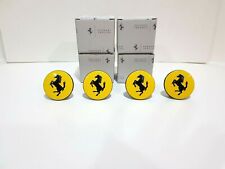 Ferrari Yellow Center Wheel Caps Set X 4