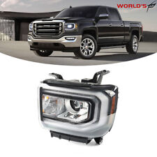 Hidxenon Headlight For 2016-2018 Gmc Sierra 1500 Projector Wled Drl Left Side