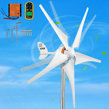 Vevor Wind Turbine Generator Kit 12v Wind Power Generator 400w Wmppt 5 Blades
