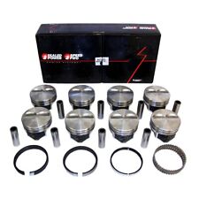 Speed Pro H860cp Chevy 383 Flat Top Pistons Moly Rings Kit Std Sbc 383