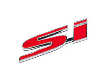 New Red Civic Si 02-15 Emblem Badge Decal Sticker Trunk Honda Jdm Racing Tuner
