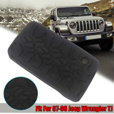 Car Center Console Armrest Black Cover Pad Tire Tread For Jeep Wrangler Tj 98-06