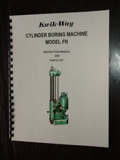 Kwik Way Model Fn Boring Bar Instruction And Parts Manual