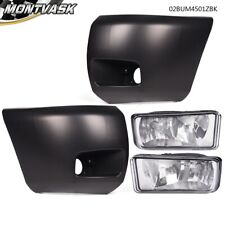 Front Bumper End Caps Fog Lights Fit For 2007-2013 Chevy Silverado 1500