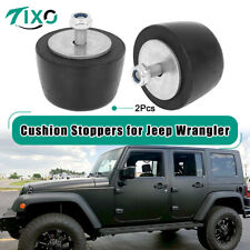 2x For Jeep Wrangler 1987-2018 Black Rubber Bumper Cushion Hood Stoppers Genuine
