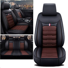 For Chevy Silverado 1500 2500hd 3500hd Leather Car Seat Covers 5-seats Full Set