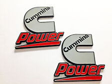 Set Of 2 Cummins Diesel Power Badges Emblems Decals