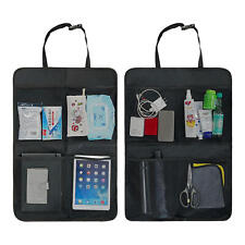 2x Car Back Seat Organizer Multi-pocket Storage Bag Folding Sack Kick Protector