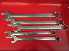 Set Of 5 Large Combination Sae Snap On Wrenches 1 16 - 1 1516