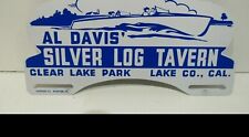 Al Davis Tavern Clear Lake Ca California License Plate Topper Emblem Metal