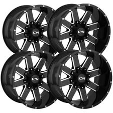 Set Of 4 Ion 141 20x9 8x180 0mm Blackmilled Wheels Rims 20 Inch