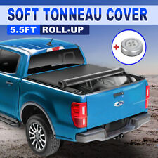 5.5ft Roll Up Tonneau Cover For 2000-2004 Dodge Dakota Truck Bed W Led New