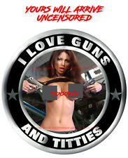 Guns Titties 2 Hot Girl Nude Hot Guns Full Color 3m Decal Sticker 2a
