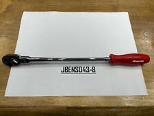Snap-on Tools New Red 14 Drive Hard Grip Extra-long Flex Quick Release Ratchet