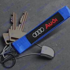 Brand New Universal Keychain Metal Key Ring Hook Strap Lanyard Nylon For Audi