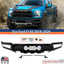 Glossy Black Raptor Style Steel Front Bumper For Ford F-150 F150 2018 2019 2020