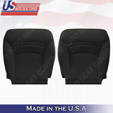 1997 -2004 Chevy Corvette Perforated Bottoms Leather Seat Cover Black