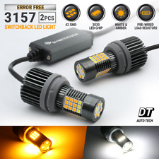 Syneticusa Canbus Whiteamber 3157 Led Drl Switchback Turn Signal Light Bulbs