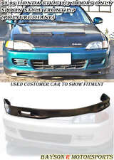 Fits 92-95 Honda Civic 23dr Coupehatch Spn-style Front Lip Urethane