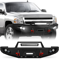 Front Bumper For 2007-2013 2nd Gen Chevy Silverado 1500 Off-road Pickup Truck