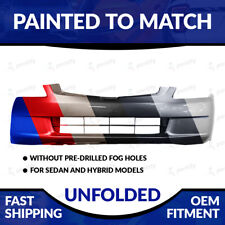 New Painted To Match Unfolded Front Bumper For 2003 2004 2005 Honda Accord Sedan