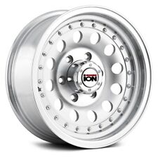 Ion Alloy 71 Silver With Machined Face And Lip 15x7 6x139.7 Wheels Set Of Rims