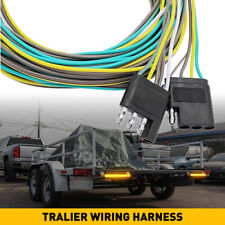 25ft Trailer Light Wiring Harness Extension 4pin Plug 18 Awg Flat Wire Connector