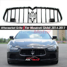 For Maserati Ghibli Sq4 Front Radiator Chrome Black Original Grill 2014 - 2017