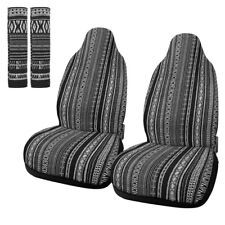 Universal Front Seat Cover Saddle Blanket Seat-belt Pad Protectors For Car 2pcs
