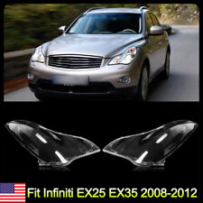 For Infiniti Ex25 Ex35 2008-2012 Left Right Side Headlight Headlamp Lens Cover