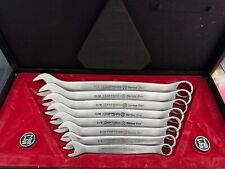  Usa Sears Craftsman Stainless Steel Sae Wrench Set Collector Set -v- Vintage