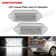 18 Smd White Led License Plate Lamp Lights For 2001-2017 Mitsubishi Lancer Evo X
