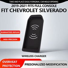 For 2019 -2021 Chevrolet Silverado Wireless Charger Tray 15w Fast Center Console