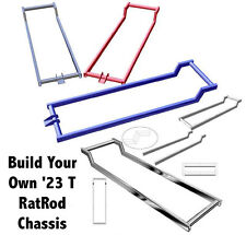 23 T Bucket Roadster Chassis Frame Plans - Great Start For A Rat Rod - Hot Rod