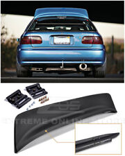 For 92-95 Honda Civic Hatchback Bys Style Primer Black Rear Roof Wing Spoiler