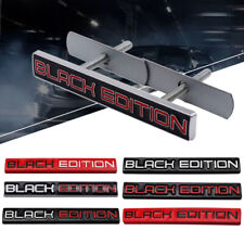 3d Metal Black Edition Emblem Badge Sticker Car Accessories Front Grille Parts