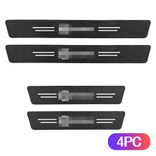 4x Car Door Sill Black Step Plate Scuff Cover Anti Scratch Protector For Nissan